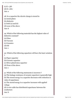 300+ TOP ELECTROSTATIC Multiple Choice Questions and Answers PDF | PDF ...