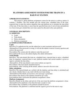 Train Platform Assignment System | PDF | Password | User (Computing)