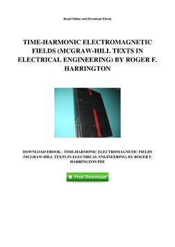 Time-Harmonic Electromagnetic Fields PDF | PDF | Electromagnetism