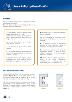 Cuidado
Algunos procedimientos que deben ser respetados durante el 
manipuleo del termofusor.
Tales situaciones pueden presen