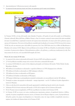 
Aproximadamente 1.64 personas mueren cada segundo.
La mayoría de estas personas muere sin Cristo, sin esperanza y por