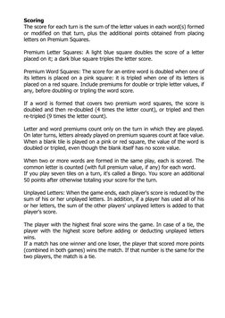Printable Scrabble Rules.pdf Scrabble Game Rules and Instructions | PDF | Gaming | Games Of Mental Skill