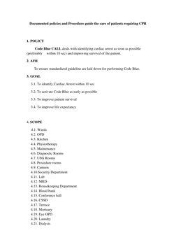Code Blue Activation Protocol Guide | PDF | Cardiac Arrest | Intensive ...
