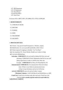 Code Blue Activation Protocol Guide | PDF | Cardiac Arrest | Intensive ...