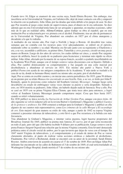 4 
 
Cuando tuvo 16, Edgar se enamoró de una vecina suya, Sarah Elmira Royster. Sin embargo, tras 
inscribirse en la Universi