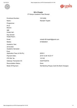 12/31/2019
https://pingala.iitk.ac.in/IITK-0/viewreceipt?id=141149
https://pingala.iitk.ac.in/IITK-0/viewreceipt?id=141149
1/