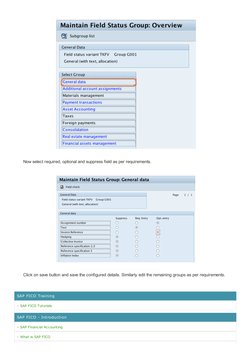 Field Status Group in Sap Define Field Status Variants PDF | PDF ...