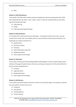 Html Syllabus.pdf HTML & CSS Course Syllabus Overview | PDF | Html | Html Element