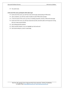 HTML & CSS Course Syllabus Overview | PDF | Html | Html Element