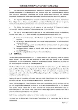 11KV RMU Technical Specifications | PDF | Electrical Wiring | Switch
