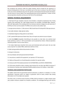 11KV RMU Technical Specifications | PDF | Electrical Wiring | Switch