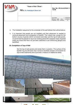 Reinforced Earth Wall Construction Guide | PDF | Wall | Concrete