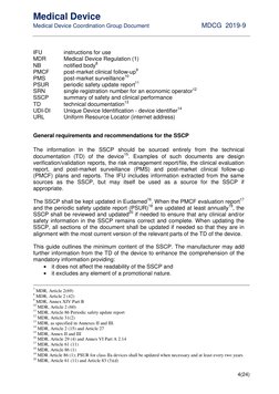 Medical Device 
     
Medical Device Coordination Group Document  
MDCG  2019-9 
 
 
 
 
 
 
4(24) 
IFU 
instructions for u