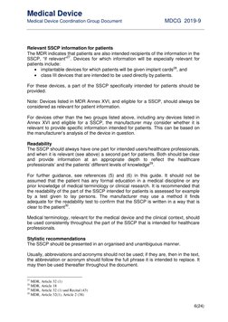Medical Device 
     
Medical Device Coordination Group Document  
MDCG  2019-9 
 
 
 
 
 
 
6(24) 
 
Relevant SSCP informa