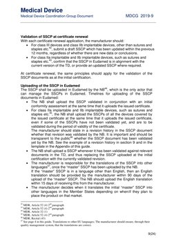 Medical Device 
     
Medical Device Coordination Group Document  
MDCG  2019-9 
 
 
 
 
 
 
9(24) 
 
Validation of SSCP at