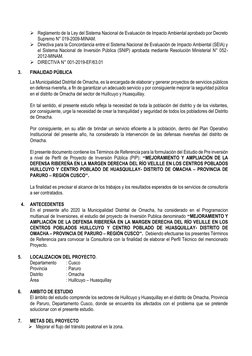  Reglamento de la Ley del Sistema Nacional de Evaluación de Impacto Ambiental aprobado por Decreto 
Supremo N° 019-2009-MINA
