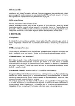 2.2. Institucionalidad  
 
Identificación de la Unidad Formuladora, la Unidad Ejecutora propuesta y el órgano técnico de la E