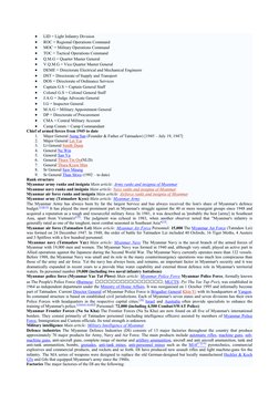 • 
LID = Light Infantry Division  
• 
ROC = Regional Operations Command  
• 
MOC = Military Operations Command  
• 
TOC = Tac