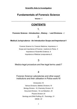 Basic Principles Of Forensic Science Fundamental Principles Of Forensic Science