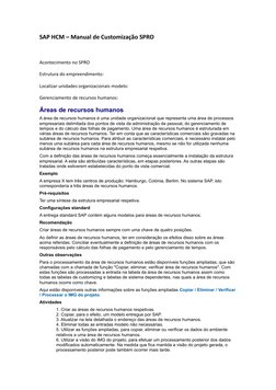 SAP HCM – Manual de Customização SPRO
Acontecimento no SPRO
Estrutura do empreendimento:
Localizar unidades organizacionais m