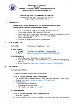 Department of Education 
Region III 
SCHOOLS DIVISION OFFICE OF OLONGAPO CITY 
Gordon Avenue, Pag-Asa, Olongapo City 
 
 
CON