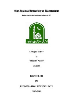 Updated Final Year Project Documentation Template | PDF | Use Case ...