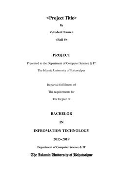 Updated Final Year Project Documentation Template | PDF | Use Case ...