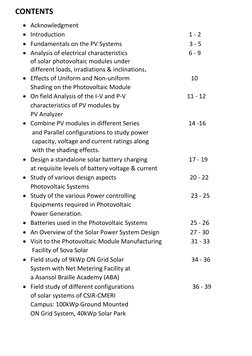 CONTENTS 
 Acknowledgment 
 Introduction