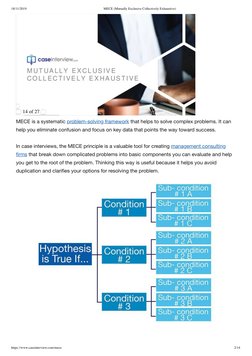 Mece Worksheet Understanding the MECE Principle | PDF | Fallacy | Question