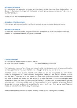 Emcee Script for Recognition Day 2025 | PDF