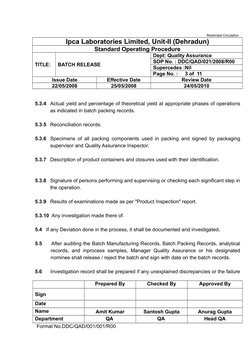 Batch Release SOP for Pharmaceuticals | PDF | Quality Assurance ...