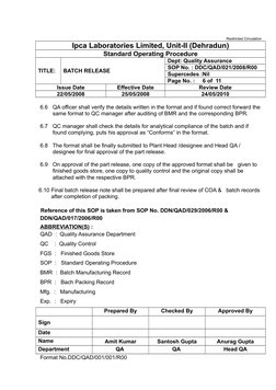 Batch Release SOP for Pharmaceuticals | PDF | Quality Assurance ...