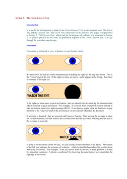 Ocular Motility: Cover Test Procedures | PDF | Neuropsychological ...