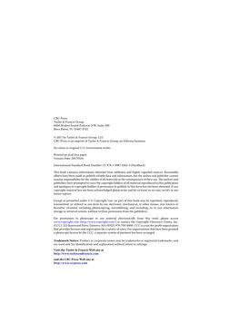 CRC Press
Taylor & Francis Group
6000 Broken Sound Parkway NW, Suite 300
Boca Raton, FL 33487-2742
© 2017 by Taylor & Francis