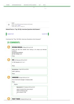 10
Share
Kashif
mkashu: Top 130 SQL Interview Questions And Answers
Review : Kashif (http://mkashu.blogspot.com/)| Kashif
U