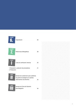 5
7.
Capítulo
28
Referencias bibliográfcas
Ejemplo de cuestionario para auditorias 
de gestión de alérgenos en plantas 
elabo