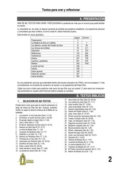 Textos para orar y reflexionar  
 
2 
 
A. PRESENTACIÓN 
MÁS DE MIL TEXTOS PARA ORAR Y REFLEXIONAR no pretende ser más que un