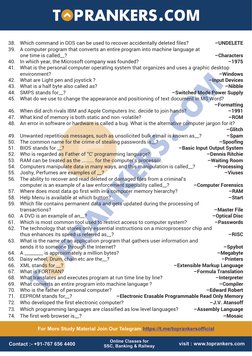 100 Essential Computer Questions | PDF | Operating System | Random ...
