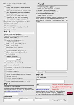 RIDDOR Incident Report Form Guide | PDF | Safety | Prevention