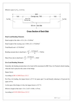 Deck Slab Bridge Design and Analysis | PDF | Bridge | Bending
