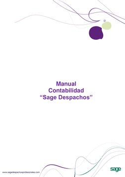      
 
 
 
 
 
 
 
 
 
Manual  
Contabilidad 
“Sage Despachos” 
 
