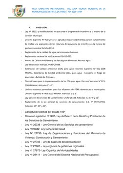 PLAN OPERATIVO INSTITUCIONAL  DEL AREA TECNICA MUNICPAL DE LA 
MUNICIPALIDAD DISTRITAL DE TARICÁ   POI 2019- ATM 
 
 
 
 
II.