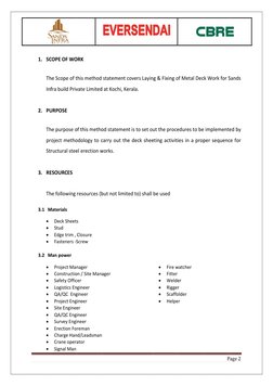 Deck Sheet Installation Methodology | PDF | Welding | Construction
