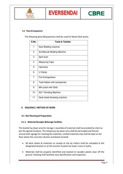 Deck Sheet Installation Methodology | PDF | Welding | Construction