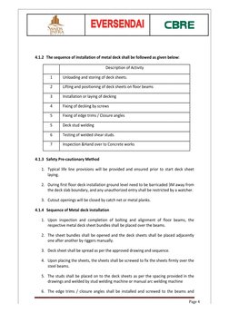 Deck Sheet Installation Methodology | PDF | Welding | Construction