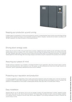 Atlas Copco ZS Blowers PDF | PDF | Efficient Energy Use | Electric Motor