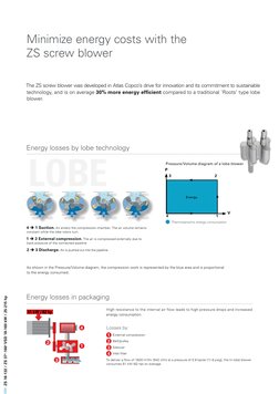 Atlas Copco ZS Blowers PDF | PDF | Efficient Energy Use | Electric Motor