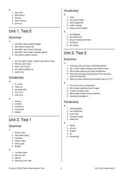 Intermediate Test Answer Keys B | PDF