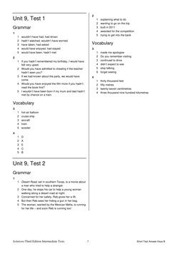 Intermediate Test Answer Keys B | PDF