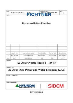 Plant :
Az-Zour North Phase 1 - IWPP
Document No. :
00-TAA-ABD-71009-HHI
Rev.
1
Title :